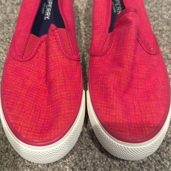 Sperry Pink Loafer Shoes with Elastic Stretch - Size 7.5 - Picture 2 of 7
